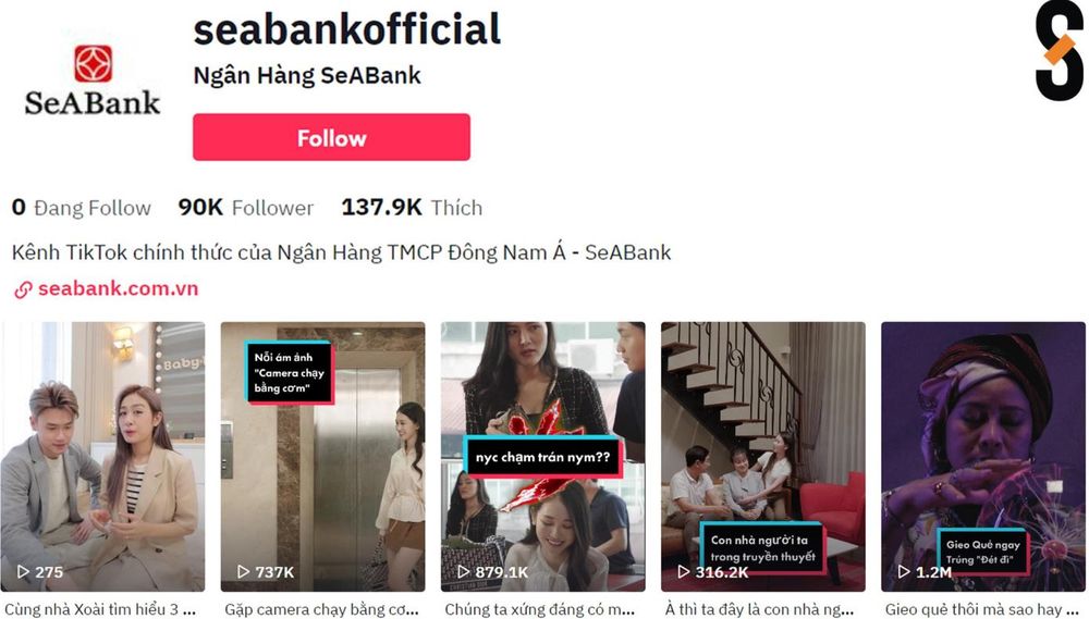 SeABank - Kênh TikTok